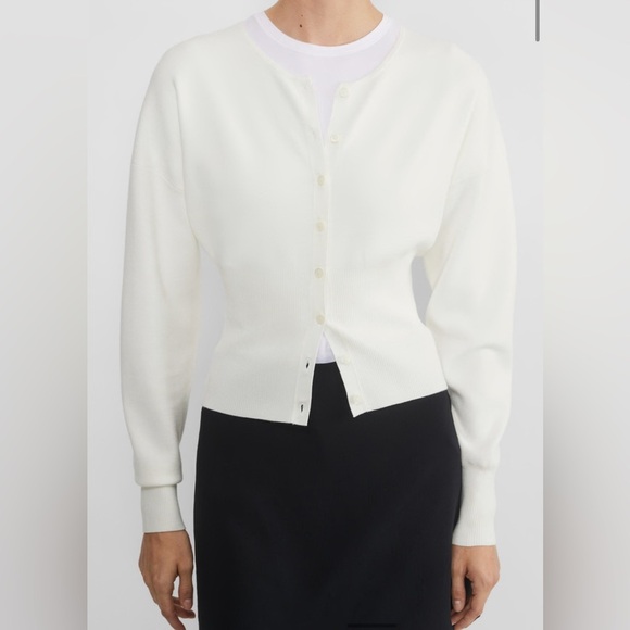 Aritzia Wilfred Golightly Cardigan Light Birch Size Small - Picture 10 of 14